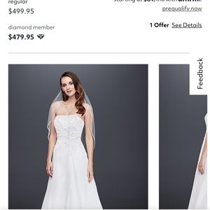 Wedding Dress-size 2 from David’s Bridal